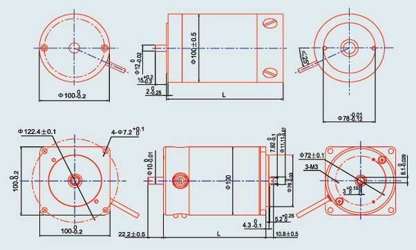100 ZYT Outline Drawing