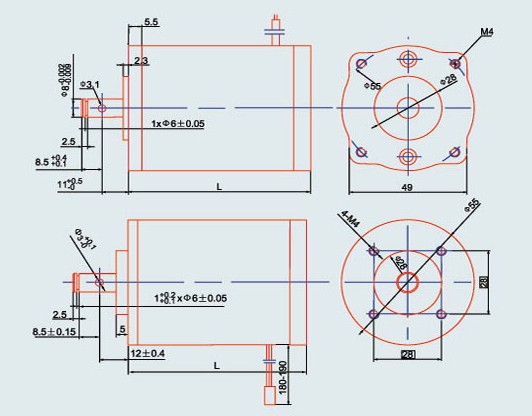 45 ZYT Outline Drawing