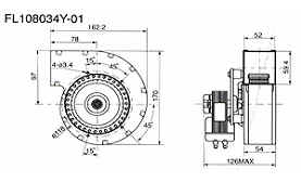 FL108034Y-01 Dimensions and Airflow
