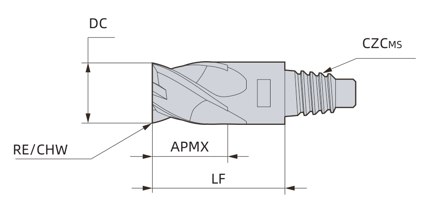 PFU-E head dimension drawing